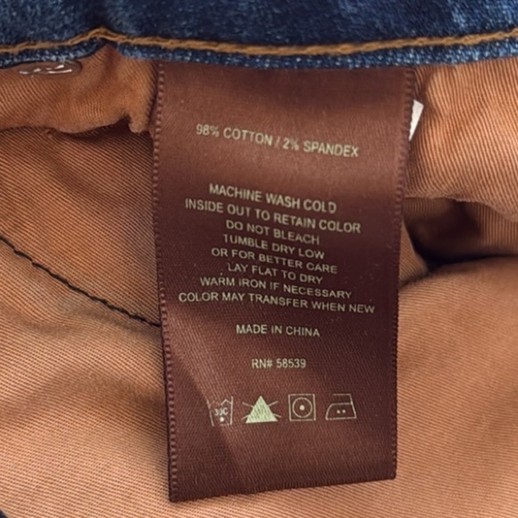 Kut From the Kloth Reese Ankle Straight Leg Jeans in Blue Camo.  Size 8. - Picture 13 of 14